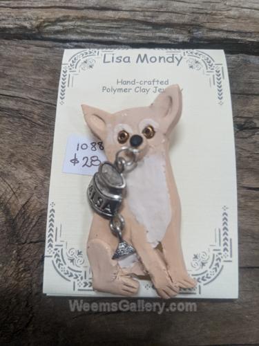 Chihuahua with Salsa Pin by Lisa Mondy